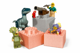 Minifigure Brick Egg w/Dragon Scale Version 3d model