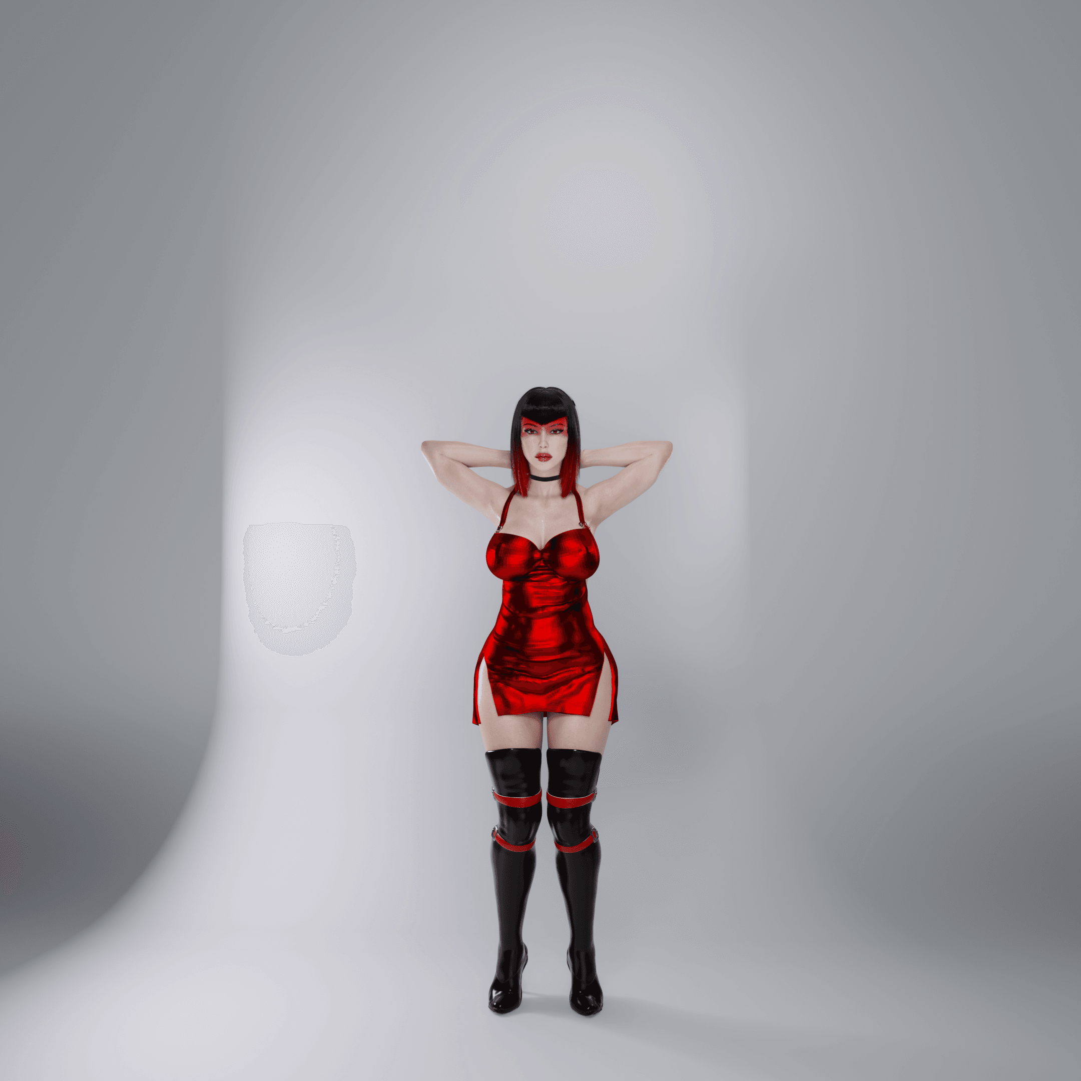 Seductive Curvy Countess V2 3d model