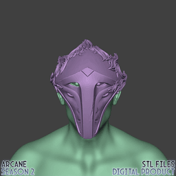 Viktor Hexteck Form Cosplay Mask Arcane League of Legends 3d model