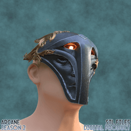 Viktor Hexteck Form Cosplay Mask Arcane League of Legends 3d model