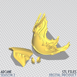 Viktor Hexteck Form Cosplay Mask Arcane League of Legends 3d model