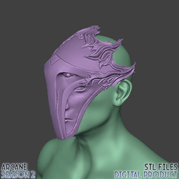 Viktor Hexteck Form Cosplay Mask Arcane League of Legends 3d model