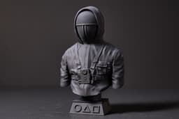 Squid Game Soldier Bust (Pre-Supported) 3d model