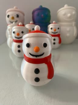 Snowman Lights 3d model
