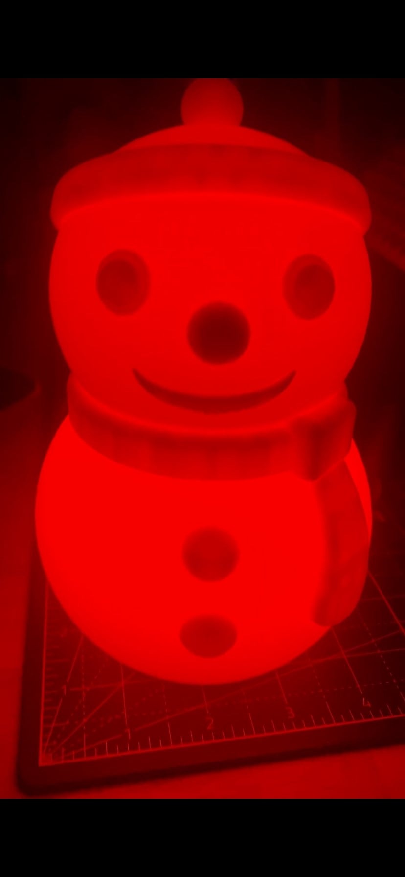 Snowman Lights 3d model