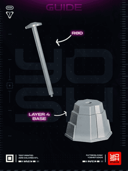 Megatron Helmet Stand COLOR.3mf 3d model