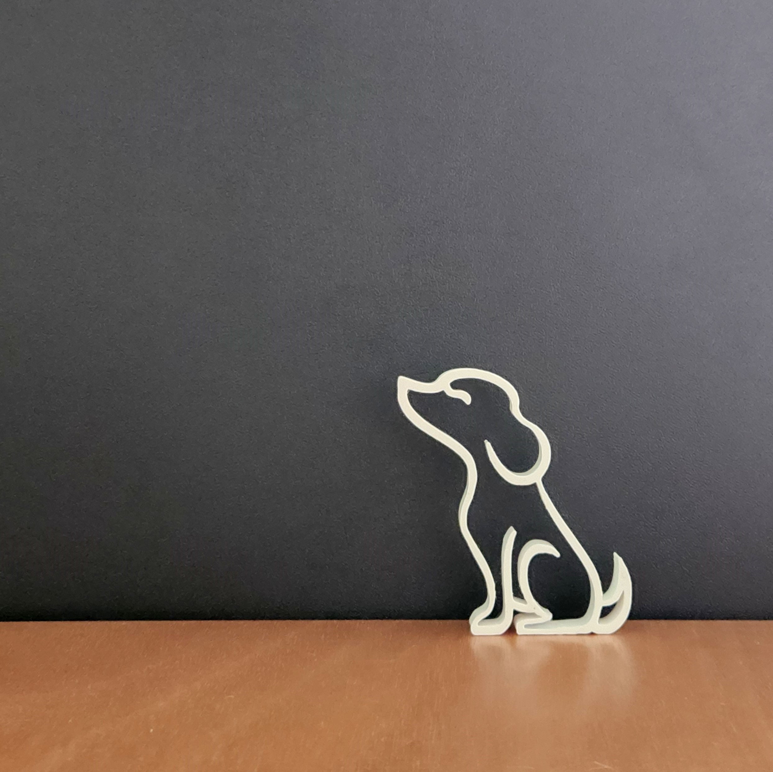 Dog easy print 3d model