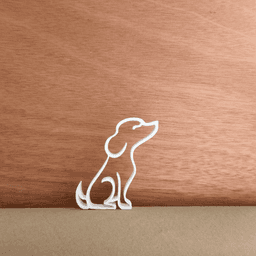 Dog easy print 3d model