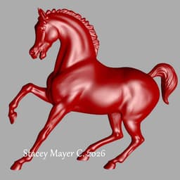 Chinese Fire Horse 3d model