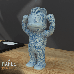 066. Machop - Basic & Ornamental 3d model