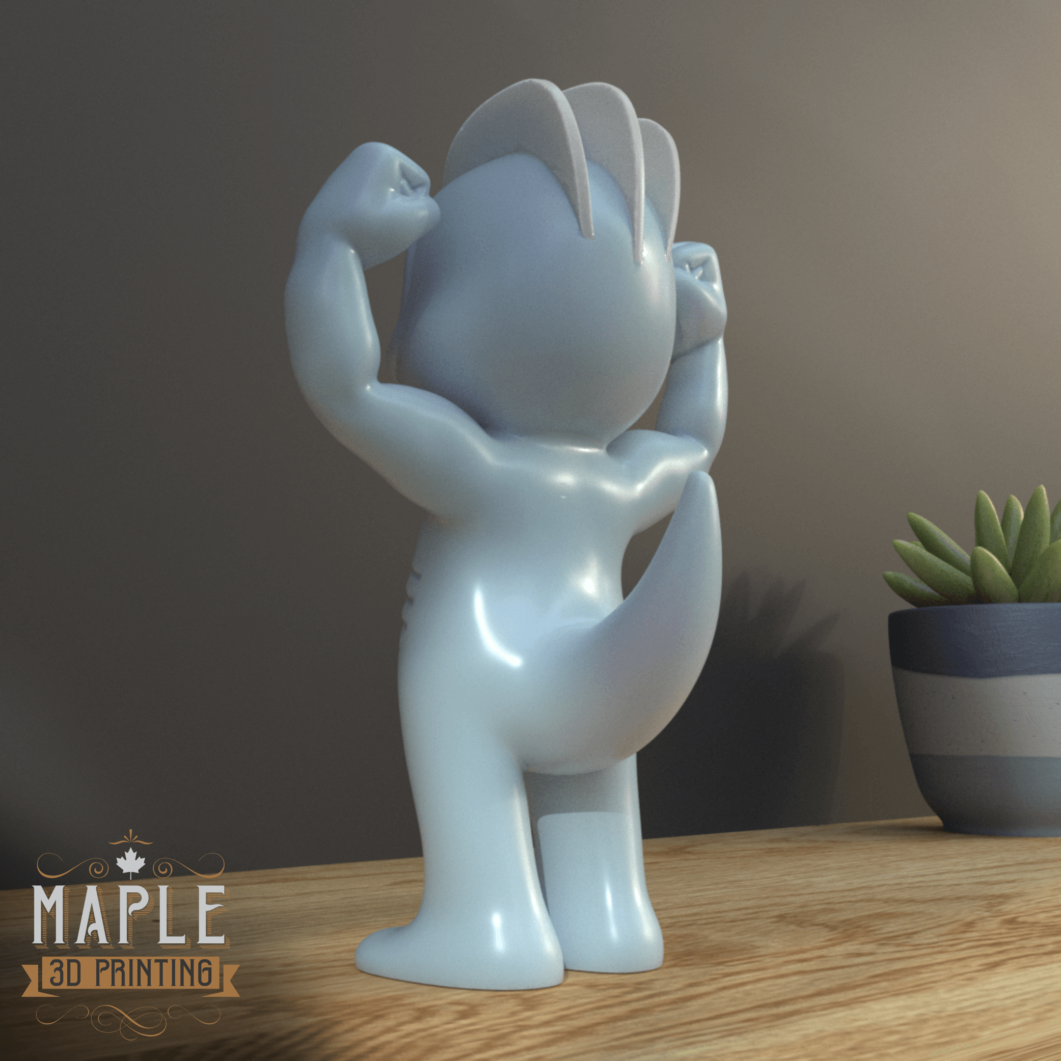 066. Machop - Basic & Ornamental 3d model