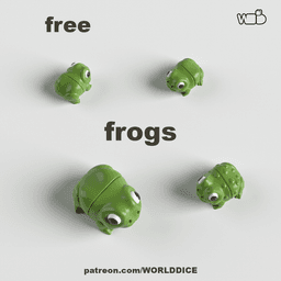 Articulated Frog toy for 3D printing 3d model