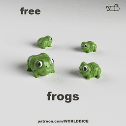 Articulated Frog toy for 3D printing 3d model