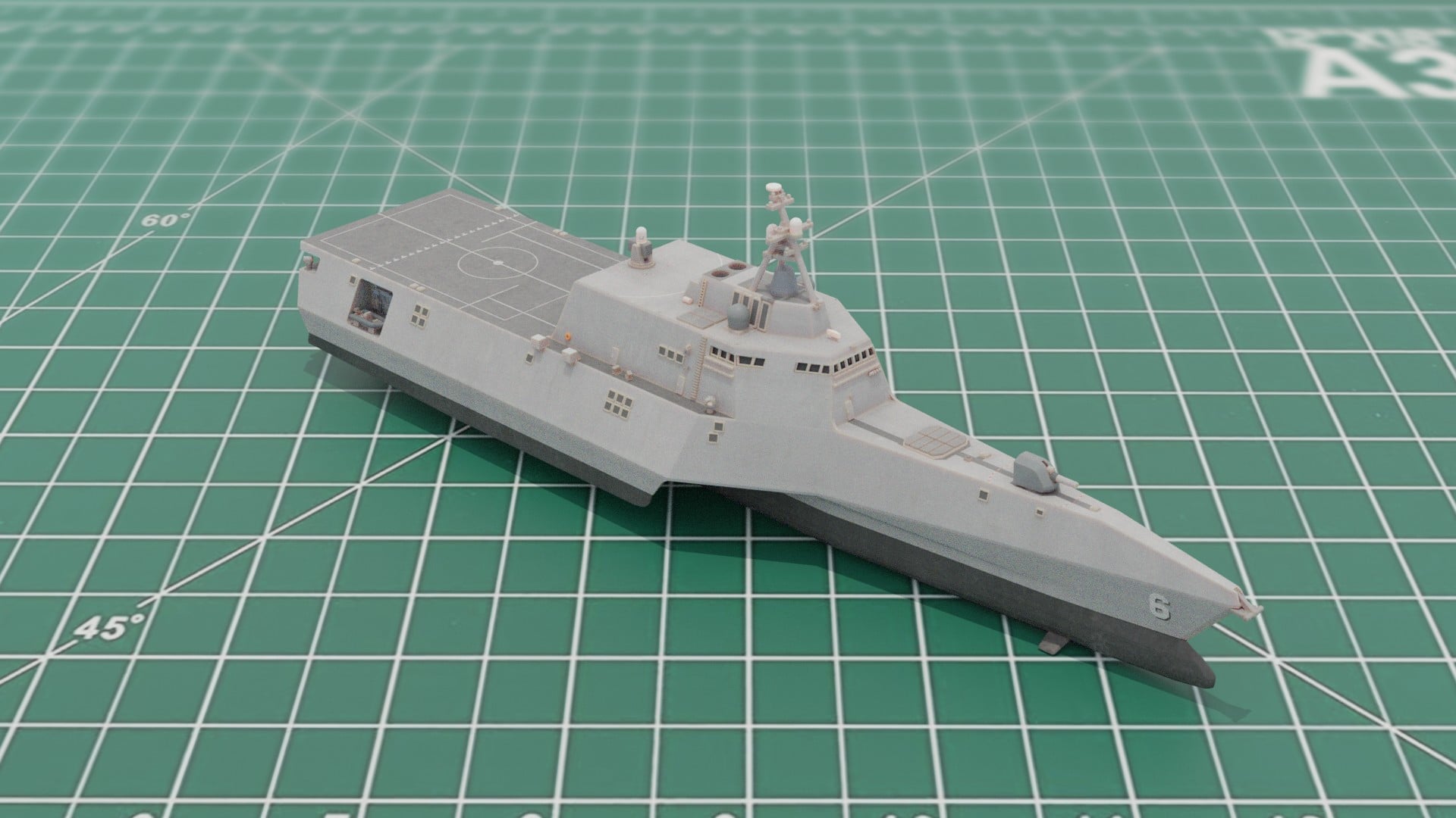 Littoral Combat Ship LCS-2 USS Independence 3D Print Model 3d model