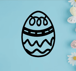 EASTER EGG ORNAMENT 3d model