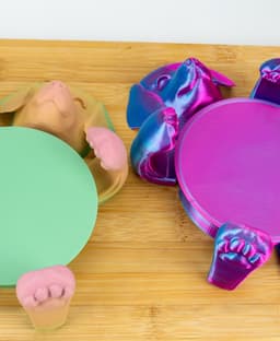 Cute Dog Mug Hugger: Self-Adjusting Coaster 3d model