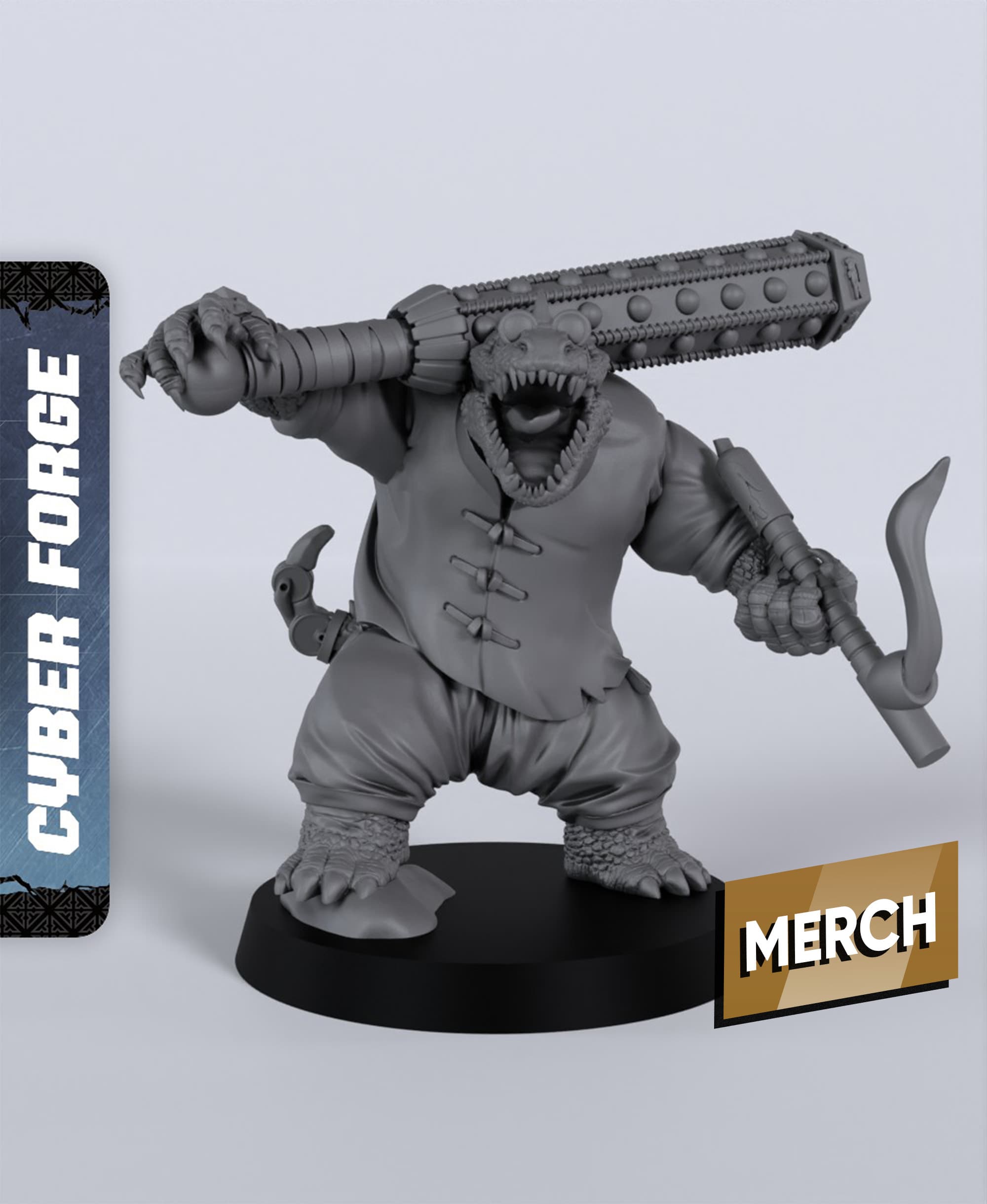 Crocuz - With Free Cyberpunk - Sci-Fi Gift Ideas for RPG and Wargamers 3d model