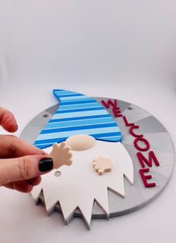 Modular Gnome Welcome Sign 3d model