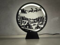 Christmas Panels for Ring Lamp 3d model