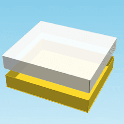 LOWER SEVEN EIGHTHS BLOCK, nestable box (v1) 3d model