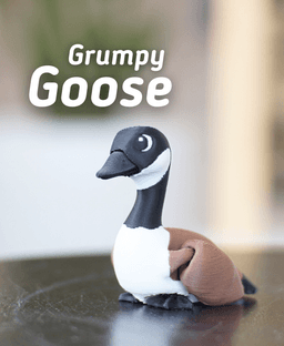Grumpy Goose - Articulated Fidget Goose 3d model