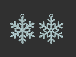 Crochet Snowflake 3d model