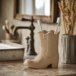Cowboy Boot Multi-Purpose Holder - Wild West Inspired Decor 3d model