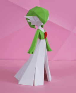 Gardevoir Low Poly Pokemon 3d model