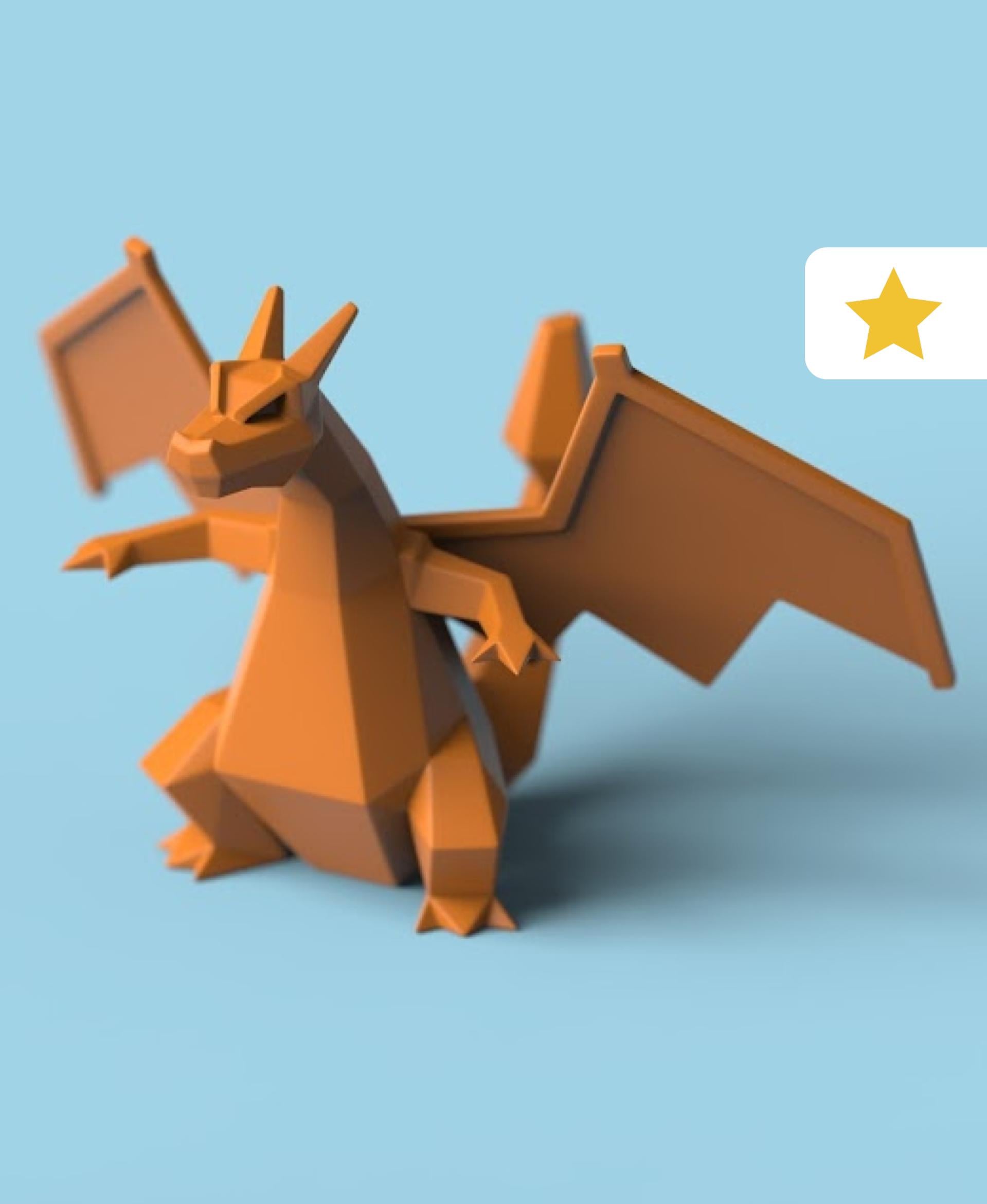 Low-poly Charizard 3d model