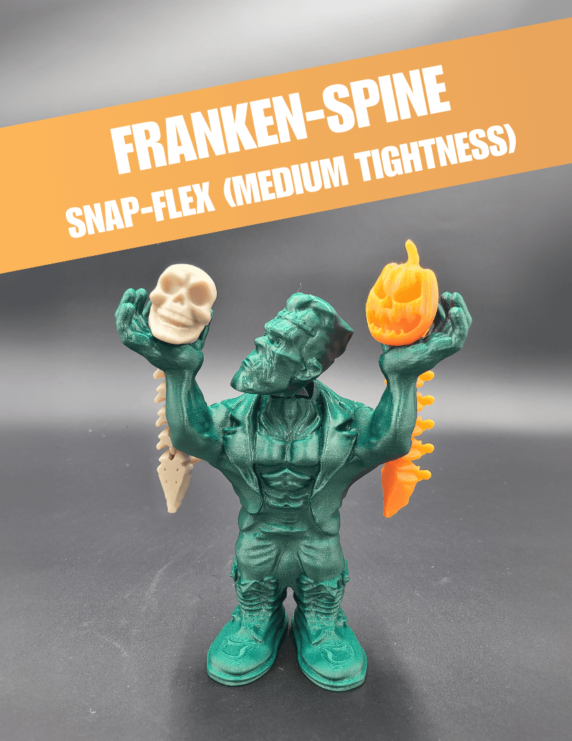 Franken-Spine - Articulated Snap-Flex Fidget (Medium Tightness Joints) 3d model