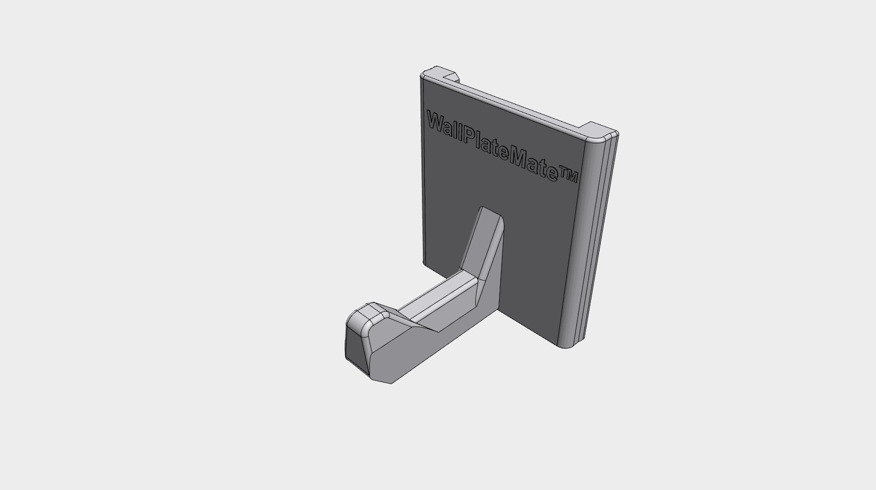 CH1 - Large Single Coat Hook 3d model