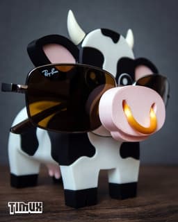 COW GLASSES HOLDER 3d model