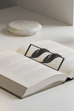 Feather Wing Bookmark, Creativity Bookmark, Gift Idea 3d model