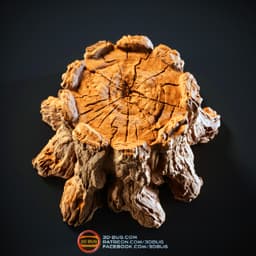 Decorative Tree Stump 3d model