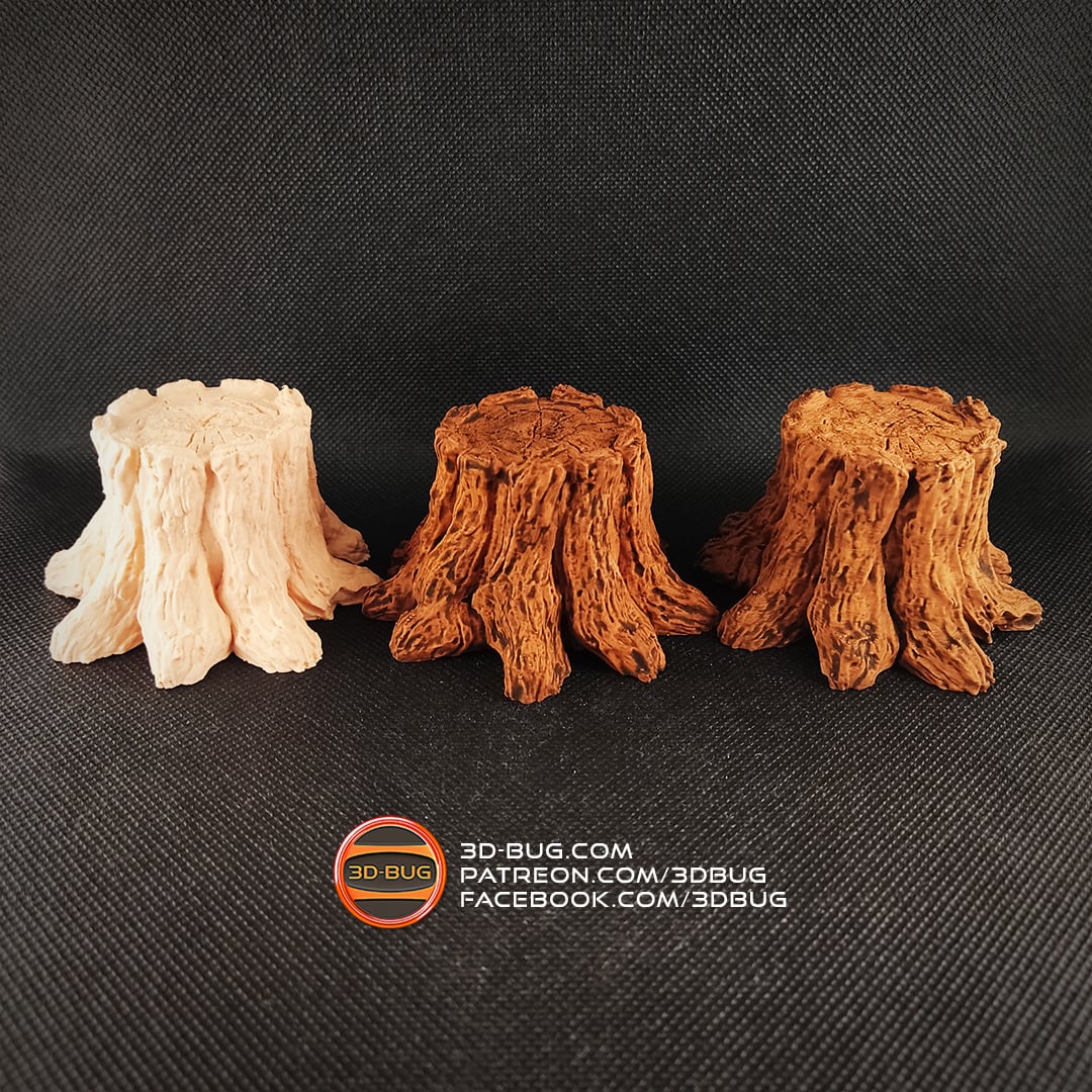 Decorative Tree Stump 3d model