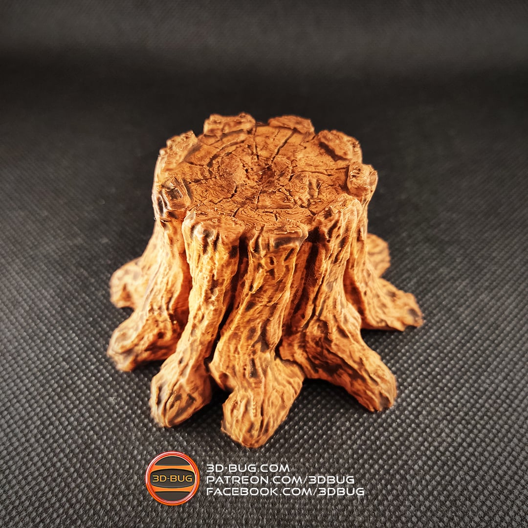 Decorative Tree Stump 3d model