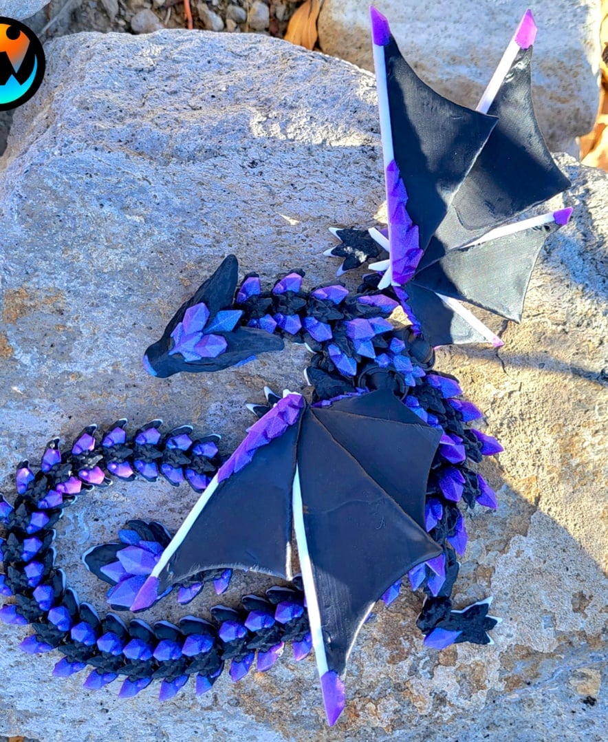 Crystal Wolf Dragon 3d model