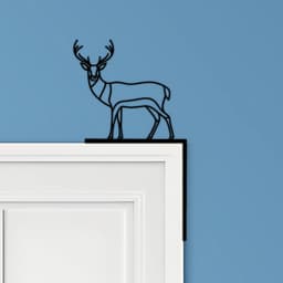 Deer Door Corner Decor 3d model