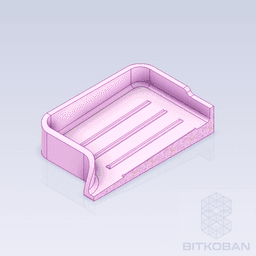Soap & Sponge Holder with Drainage 3d model