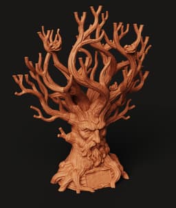 Ent Tree Man Jewelry Stand | Nature Spirit Accessory Holder | Fantasy Tree Organizer 3d model