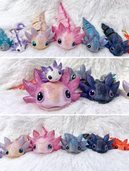 Flexi Axolotl No supports 3d model