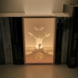 The Game Of Thrones Targaryen Shadow Box Lamp 3d model