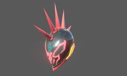 Marvel Rivals Spider Punk Helmet 3d model