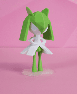 Kirlia Low Poly Pokemon 3d model