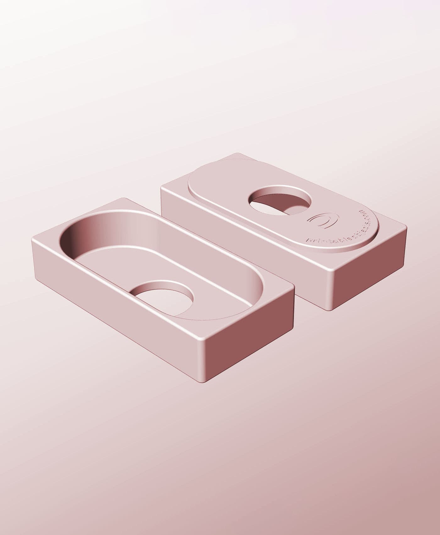 CX68-30-P Stackable pierced bin box module for creative decor 3d model