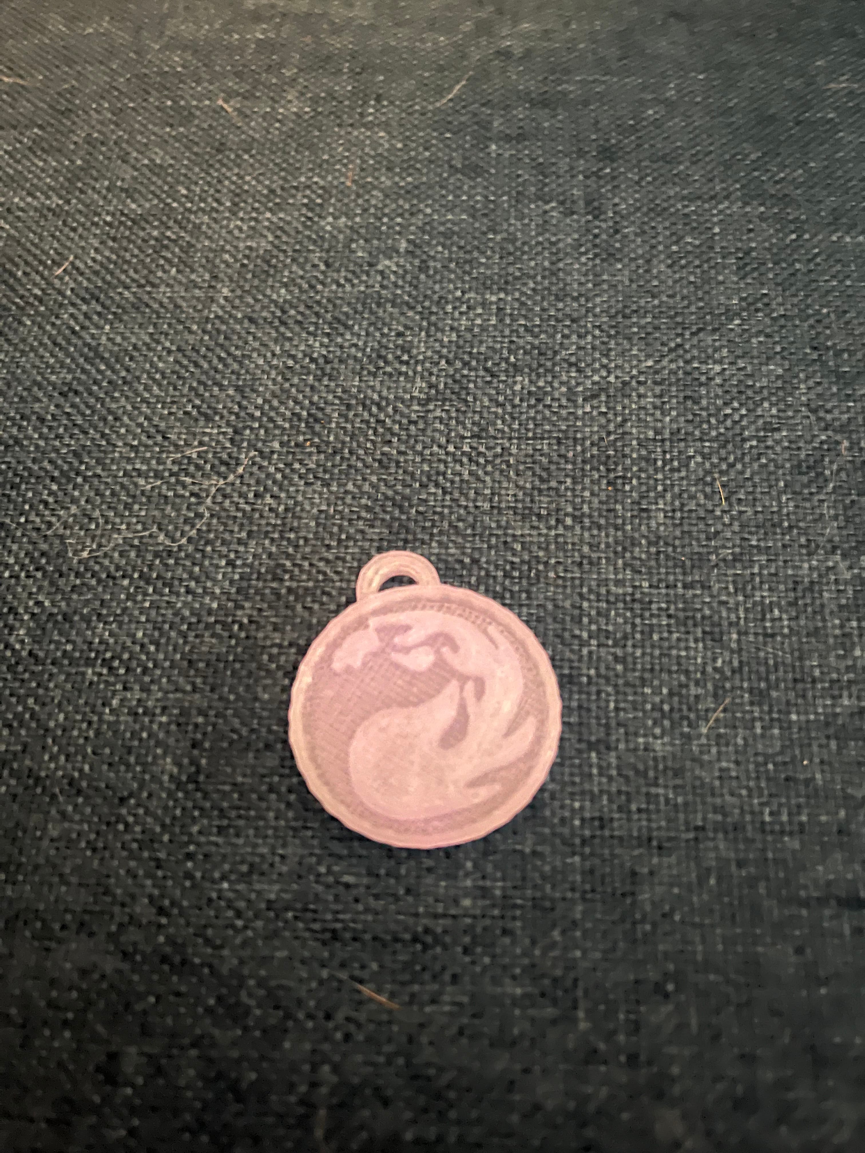 MTG mountain mana symbol keychain/pendant 3d model