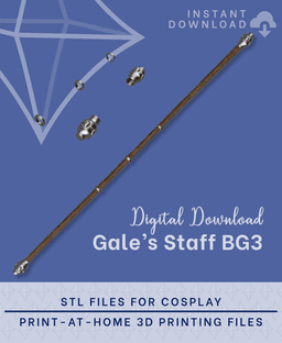 GALE Staff STL Files (Baldur's Gate 3) 3d model
