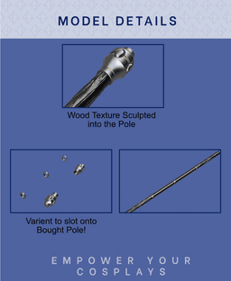 GALE Staff STL Files (Baldur's Gate 3) 3d model