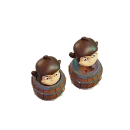 Monkey in Barrel Clicker 3d model