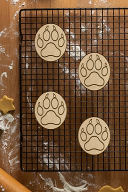 Paw Cookie Cutter, Biscuit Cutter 3d model